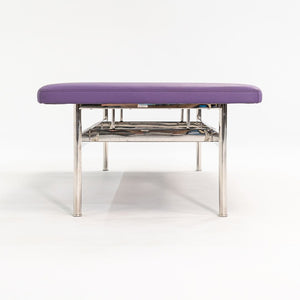 2021 CP.2 Two Seater Bench by Charles Pollock for Bernhardt Design in Purple Vinyl 2x Available