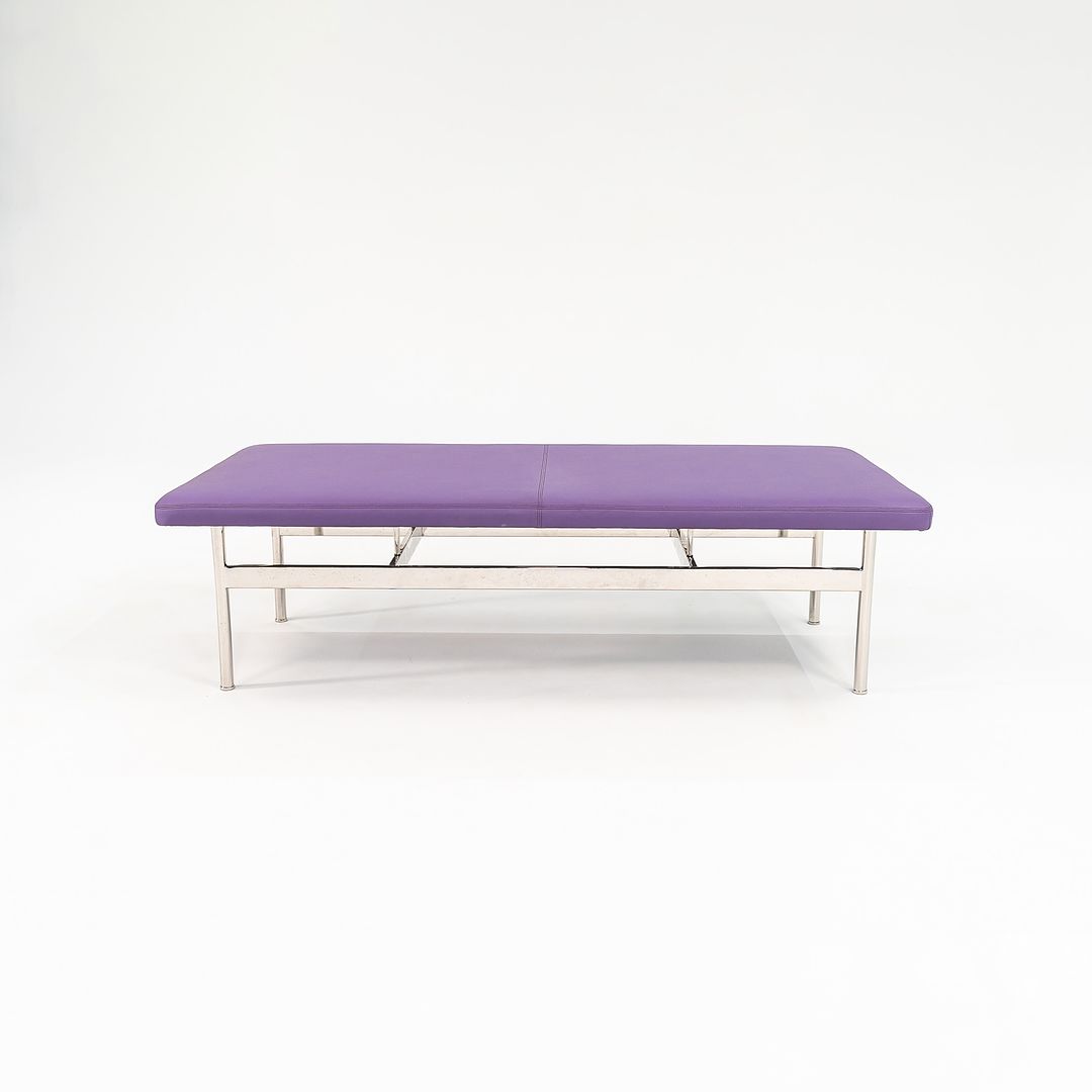 2021 CP.2 Two Seater Bench by Charles Pollock for Bernhardt Design in Purple Vinyl 2x Available