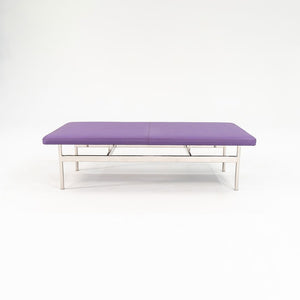 2021 CP.2 Two Seater Bench by Charles Pollock for Bernhardt Design in Purple Vinyl 2x Available