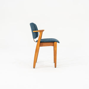 C. 1949 Set of Four Knoll Domus Dining Chairs by Ilmari Tapiovaara for with New Blue Fabric