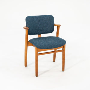 C. 1949 Set of Four Knoll Domus Dining Chairs by Ilmari Tapiovaara for with New Blue Fabric