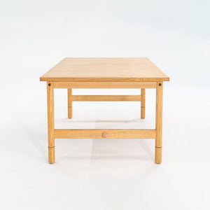 1980s Danish Modern Oak Desk / Dining Table 40 x 50 x 28.5 inches