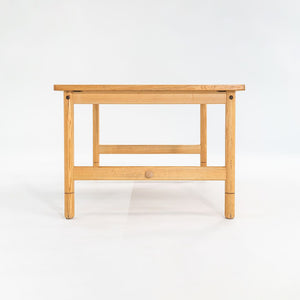 1980s Danish Modern Oak Desk / Dining Table 40 x 50 x 28.5 inches