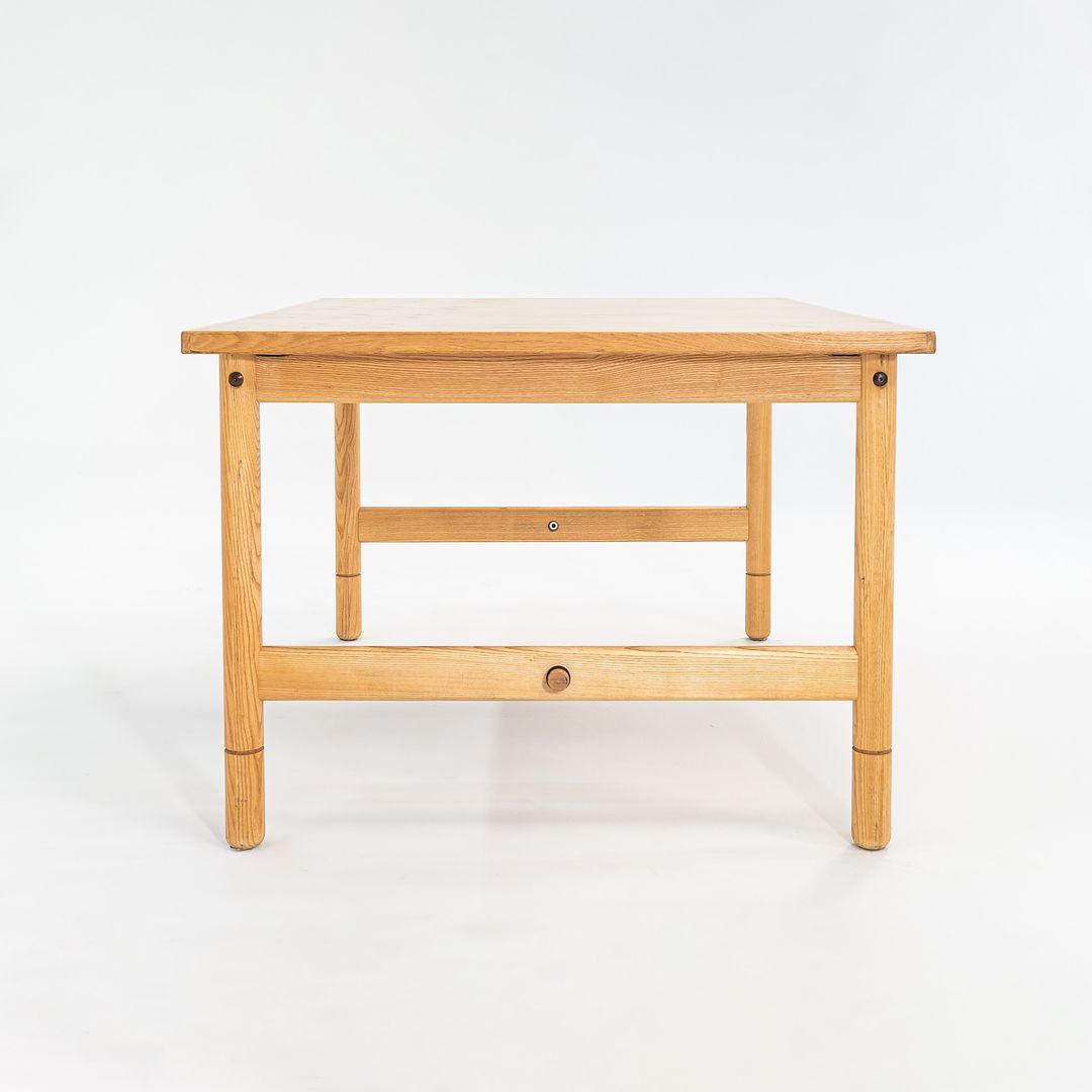 1980s Danish Modern Oak Desk / Dining Table 40 x 50 x 28.5 inches