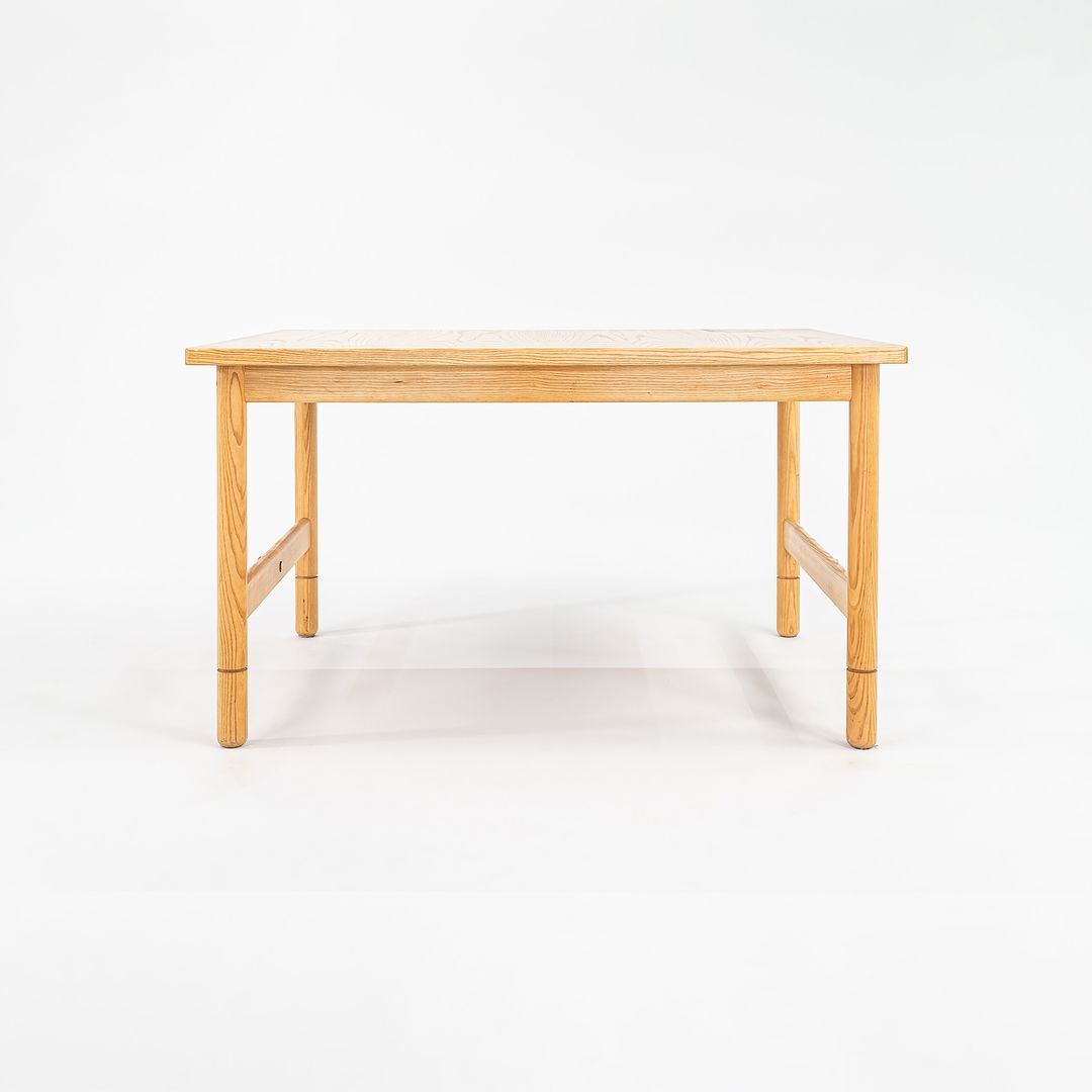 1980s Danish Modern Oak Desk / Dining Table 40 x 50 x 28.5 inches