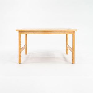 1980s Danish Modern Oak Desk / Dining Table 40 x 50 x 28.5 inches