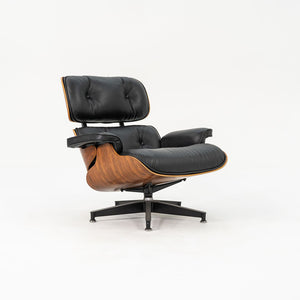 1990 Herman Miller Eames Lounge Chair and Ottoman 670 & 671 by Charles and Ray Eames in Brazilian Rosewood and New Black Leather