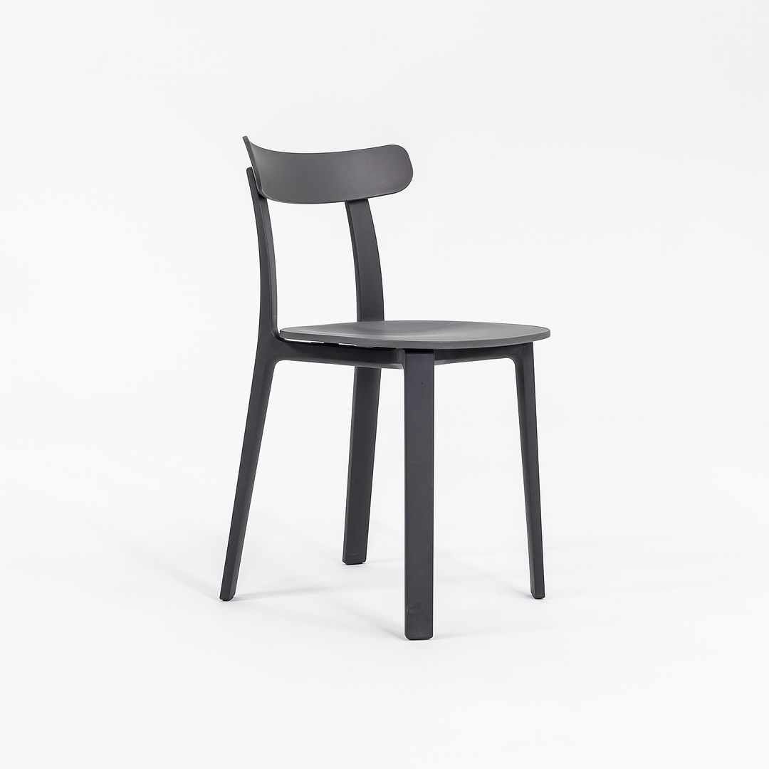 2019 Vitra All Plastic Dining Chairs by Jasper Morrison in Graphite Grey 16x Available