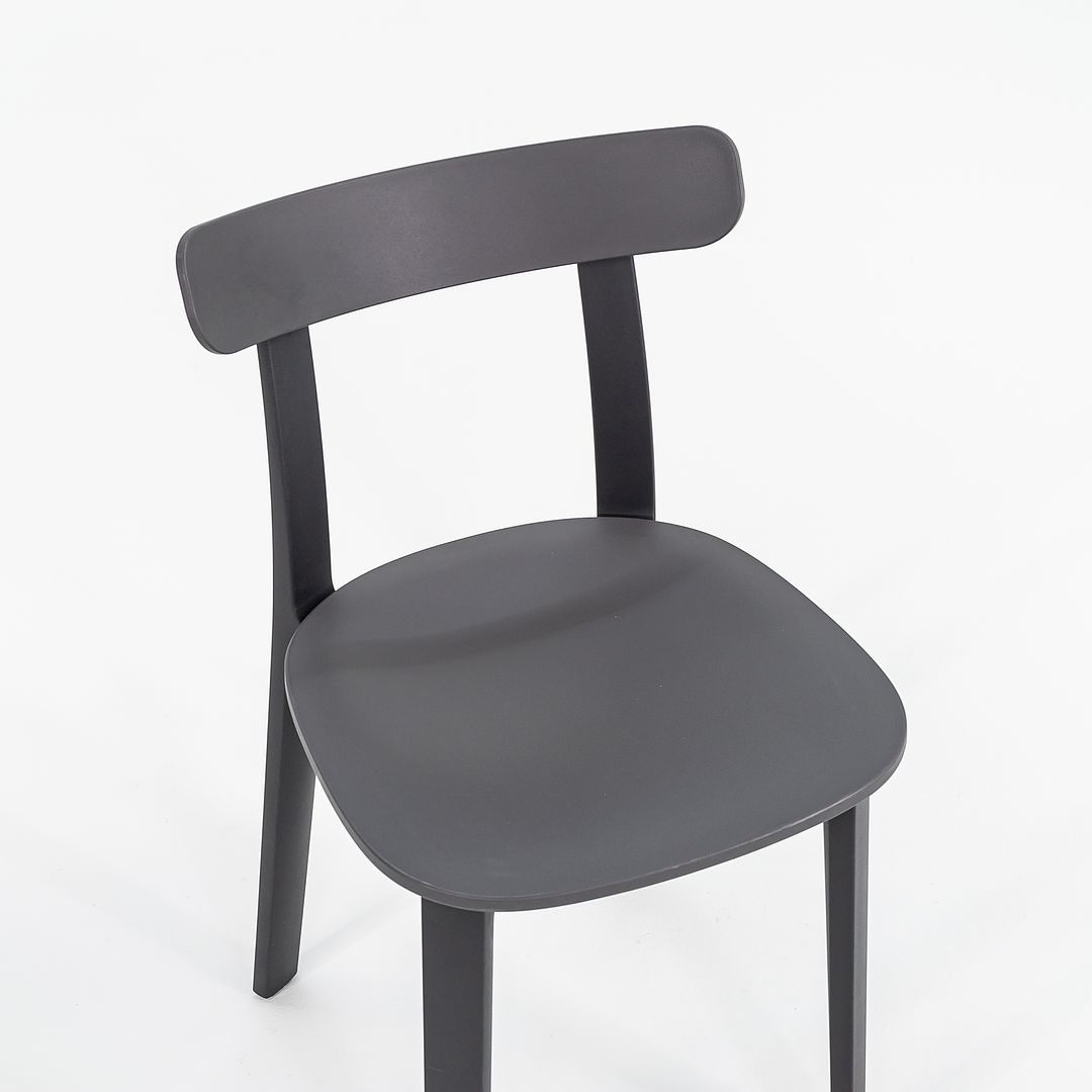 2019 Vitra All Plastic Dining Chairs by Jasper Morrison in Graphite Grey 16x Available