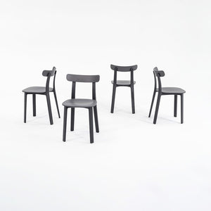 2019 Vitra All Plastic Dining Chairs by Jasper Morrison in Graphite Grey 16x Available