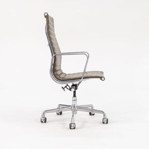 2005 Aluminum Group Executive Desk Chair by Charles and Ray Eames for Herman Miller in Dark Green Leather 7x Available