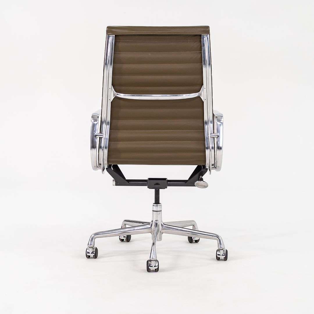 2005 Aluminum Group Executive Desk Chair by Charles and Ray Eames for Herman Miller in Dark Green Leather 7x Available