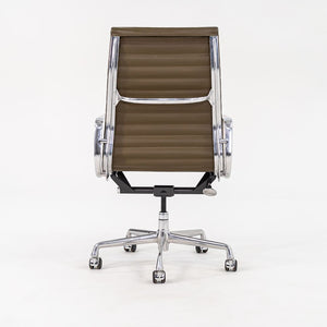 2005 Aluminum Group Executive Desk Chair by Charles and Ray Eames for Herman Miller in Dark Green Leather 7x Available