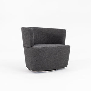 2013 Joel Swivel Lounge Chair by EOOS for Coalesse / Walter Knoll in Grey Felted Fabric 2x Available