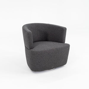 2013 Joel Swivel Lounge Chair by EOOS for Coalesse / Walter Knoll in Grey Felted Fabric 2x Available