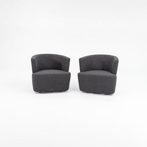 2013 Joel Swivel Lounge Chair by EOOS for Coalesse / Walter Knoll in Grey Felted Fabric 2x Available