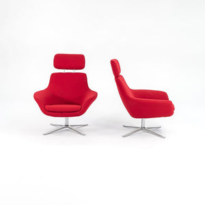 2013 Bob Swivel Chairs by Pearson Lloyd for Coalesse in Red Fabric 2x Available