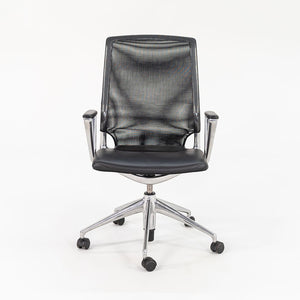 2008 Meda Conference chair by Alberto Meda for Vitra in Mesh with Leather Seats Sets Available