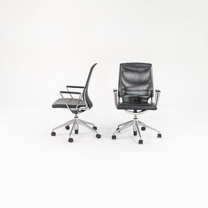 2008 Meda Conference chair by Alberto Meda for Vitra in Mesh with Leather Seats Sets Available