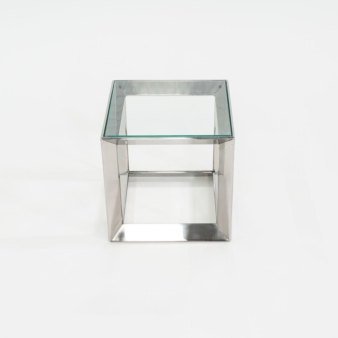 2010s David Rockwell for Gratz Industries Small Russian Doll End Table in Solid Stainless Steel