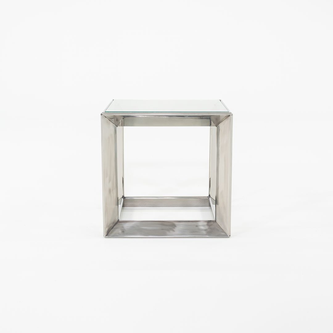 2010s David Rockwell for Gratz Industries Small Russian Doll End Table in Solid Stainless Steel