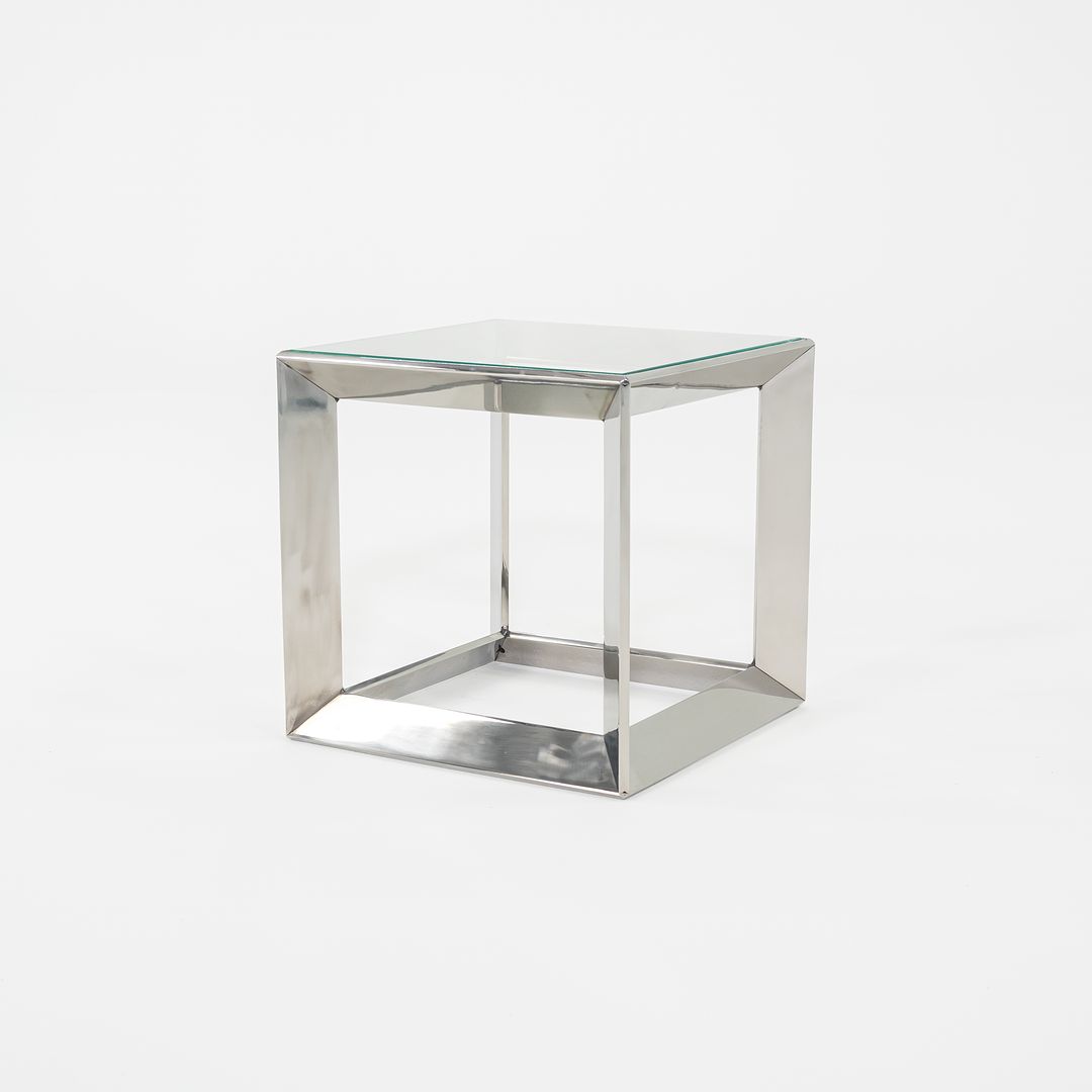 2010s David Rockwell for Gratz Industries Small Russian Doll End Table in Solid Stainless Steel