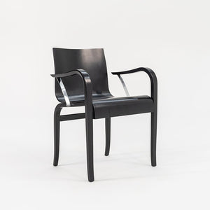 1989 Set of Four Ginotta Dining Chairs by Enrico Franzolini for Crassevig / Knoll in Ebonized Wood