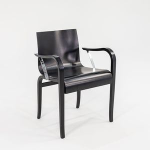 1989 Set of Four Ginotta Dining Chairs by Enrico Franzolini for Crassevig / Knoll in Ebonized Wood