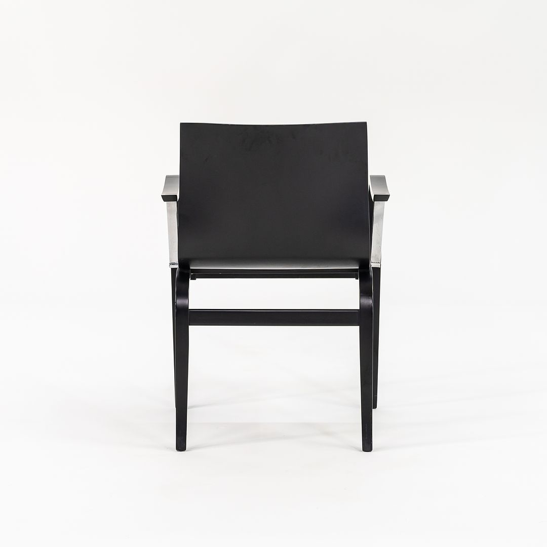 1989 Set of Four Ginotta Dining Chairs by Enrico Franzolini for Crassevig / Knoll in Ebonized Wood