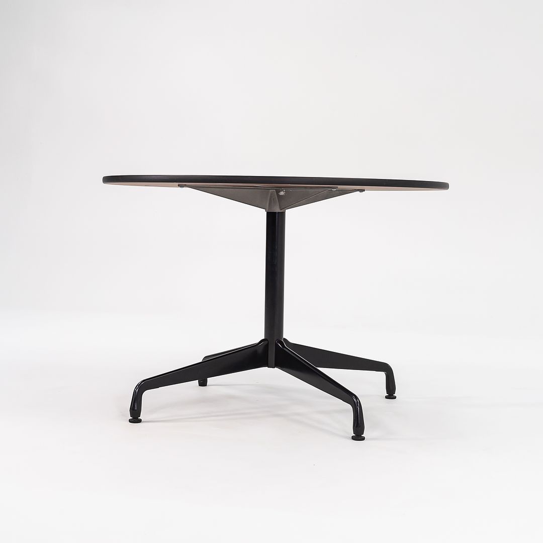 2011 Herman Miller Eames Contract Dining / Cafe Table with 42 inch Round Faux Oak Top 3x Available