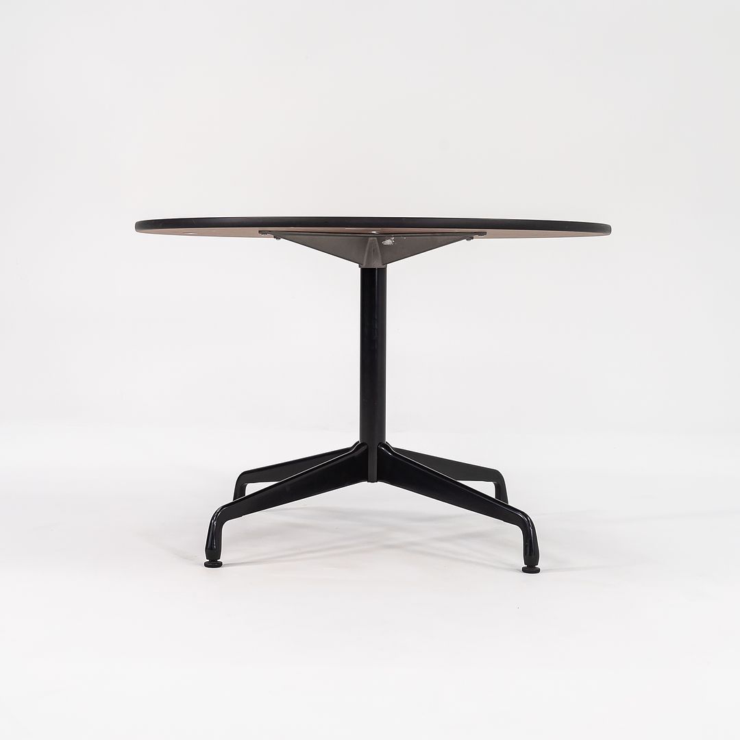 2011 Herman Miller Eames Contract Dining / Cafe Table with 42 inch Round Faux Oak Top 3x Available