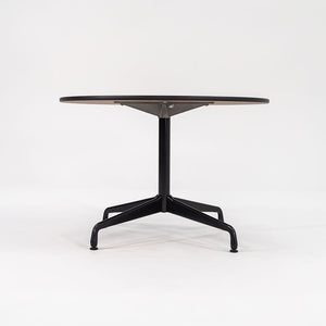 2011 Herman Miller Eames Contract Dining / Cafe Table with 42 inch Round Faux Oak Top 3x Available