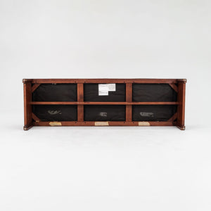 1995 3-Seater Mission Bench by Brian Kane for Metropolitan in Cherry and Black Leather