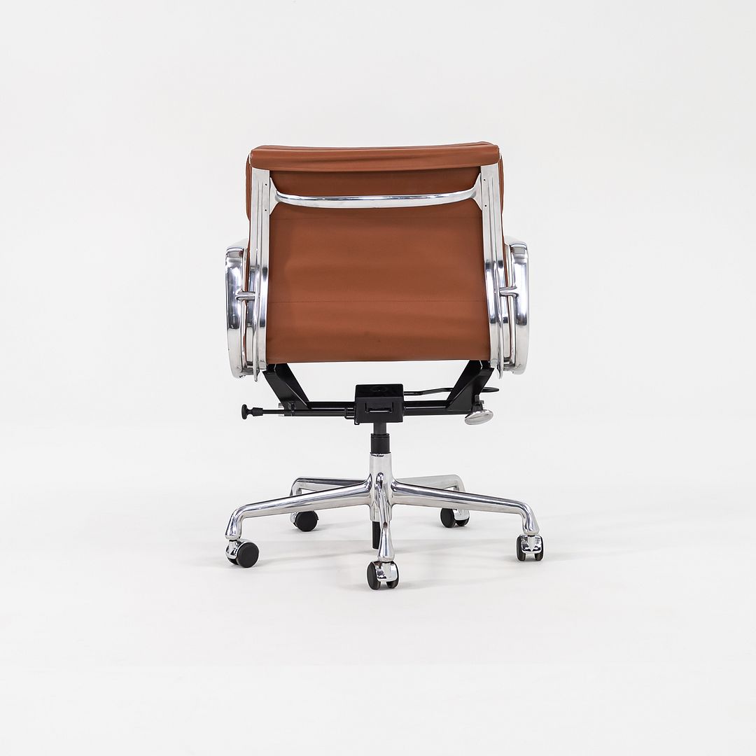 SOLD 2012 Soft Pad Management Chair by Charles and Ray Eames for Herman Miller in Cognac Leather