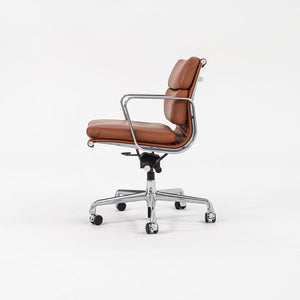 SOLD 2012 Soft Pad Management Chair by Charles and Ray Eames for Herman Miller in Cognac Leather