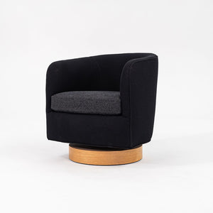 2020 Papa Roxy Swivel Lounge Chair by Milo Baughman for Thayer Coggin in Black Fabric 6x Available