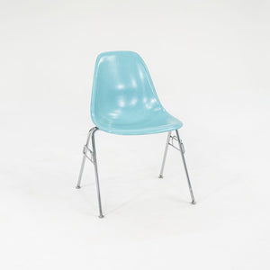 SOLD 2019 Eames Modernica Blue Fiberglass Shell Chair with Stackable H-Base