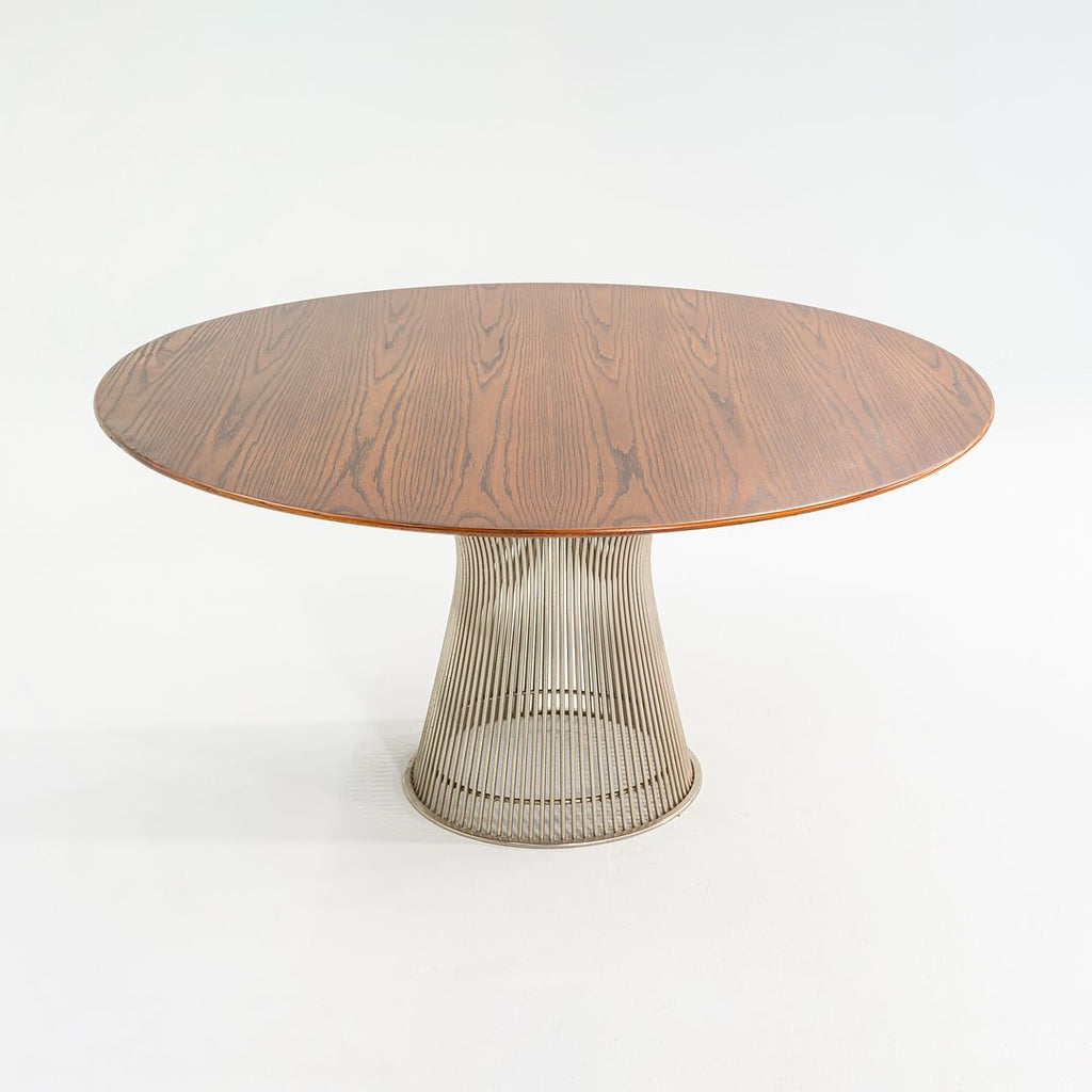 1960s Warren Platner for Knoll Dining Table with 54" Oak Top Model 3716T