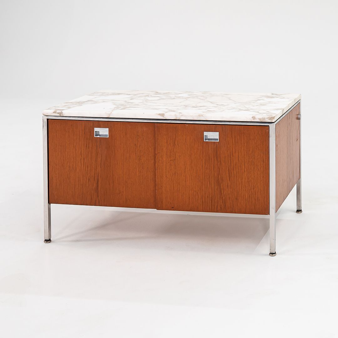 1965 Teak 2-Position Credenza Cabinet by Gordon Bunshaft and Davis Allen for SOM 2x Available