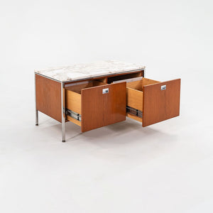 1965 Teak 2-Position Credenza Cabinet by Gordon Bunshaft and Davis Allen for SOM 2x Available