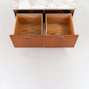 1965 Teak 2-Position Credenza Cabinet by Gordon Bunshaft and Davis Allen for SOM 2x Available