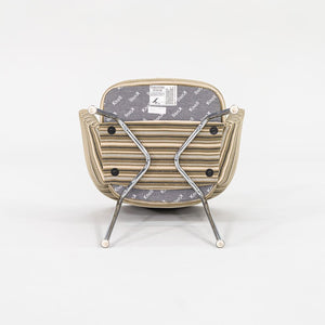 2009 Saarinen Executive Chair, Model 71APC by Eero Saarinen for Knoll in Striped Fabric