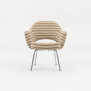 2009 Saarinen Executive Chair, Model 71APC by Eero Saarinen for Knoll in Striped Fabric