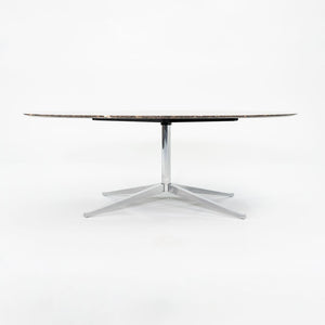 2010 Florence Knoll Dining Table / Desk in Brown Emperador Marble 78 x 48 inch