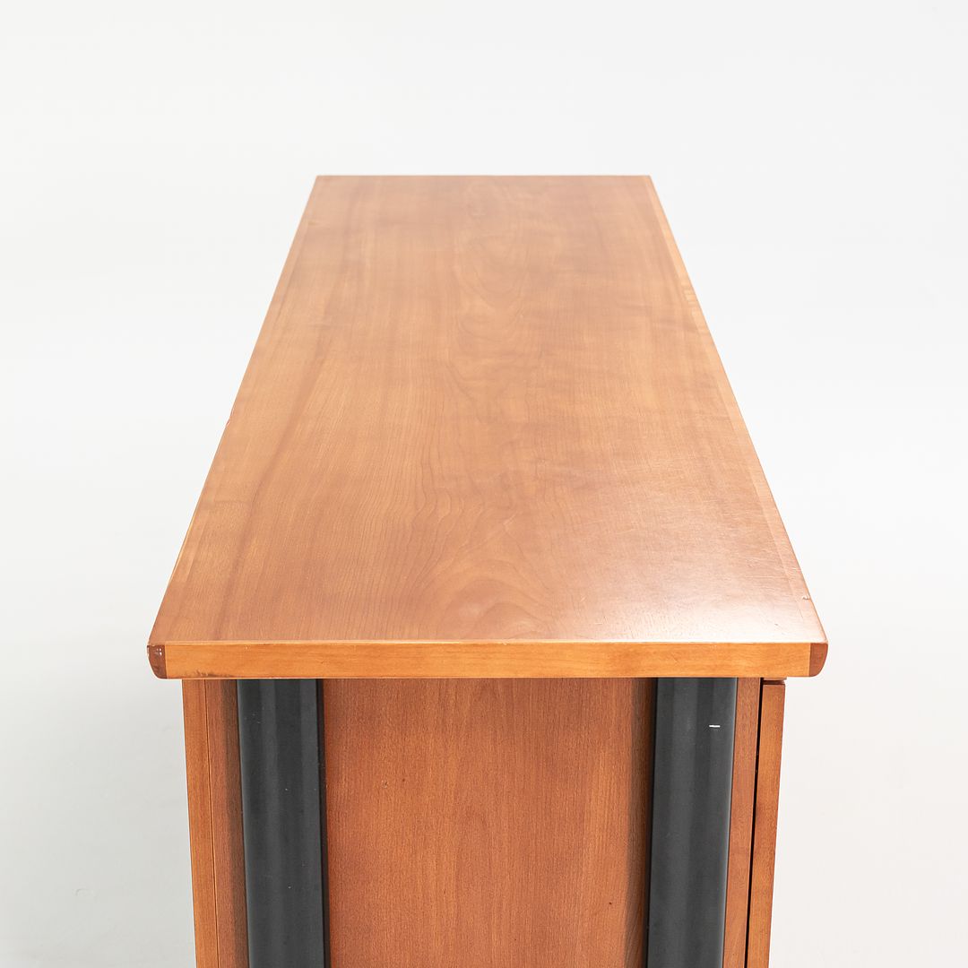 1990s Propeller Credenza Cabinet by Emanuela Frattini for Knoll International in Cherry