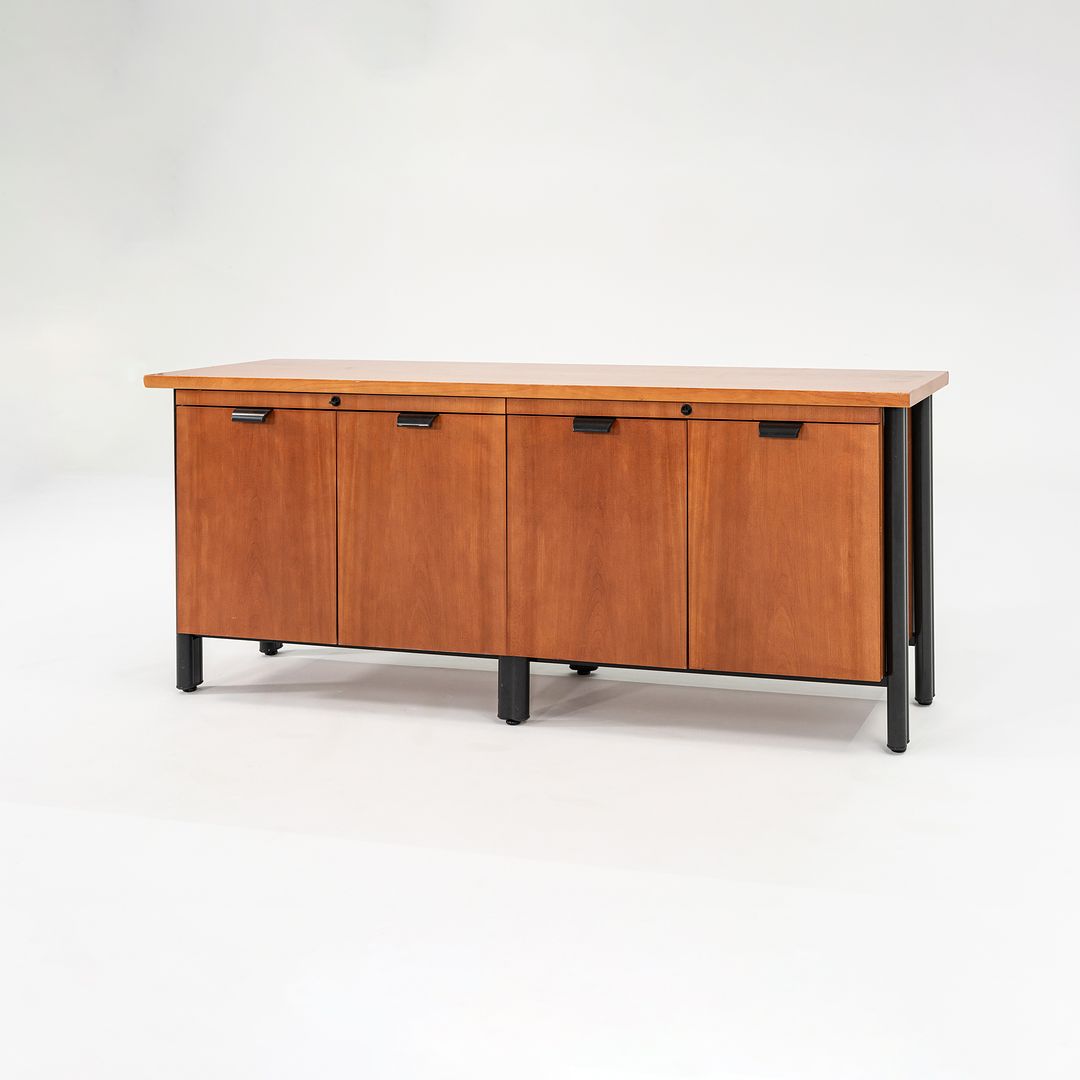 1990s Propeller Credenza Cabinet by Emanuela Frattini for Knoll International in Cherry