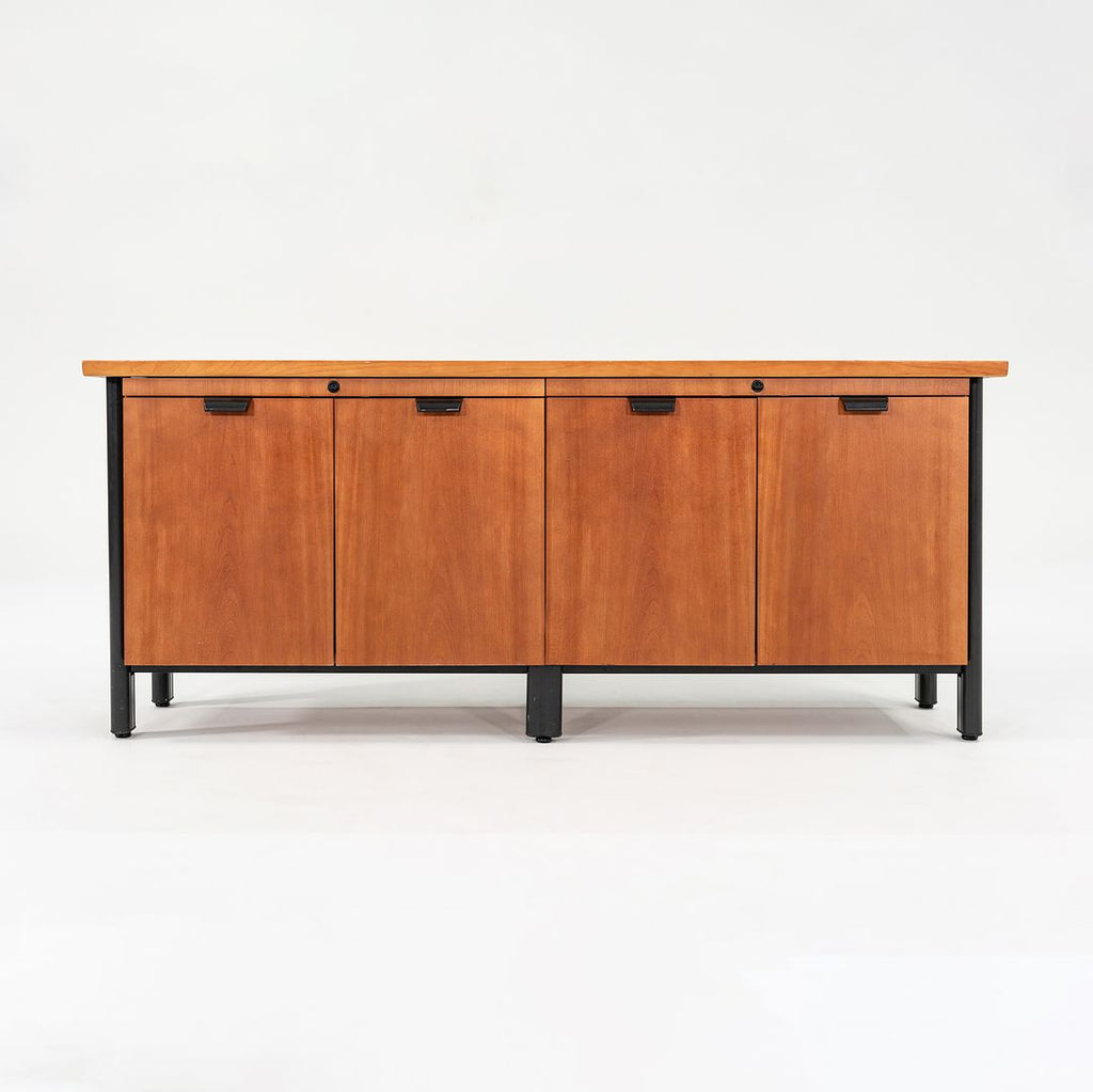 1990s Propeller Credenza Cabinet by Emanuela Frattini for Knoll International in Cherry