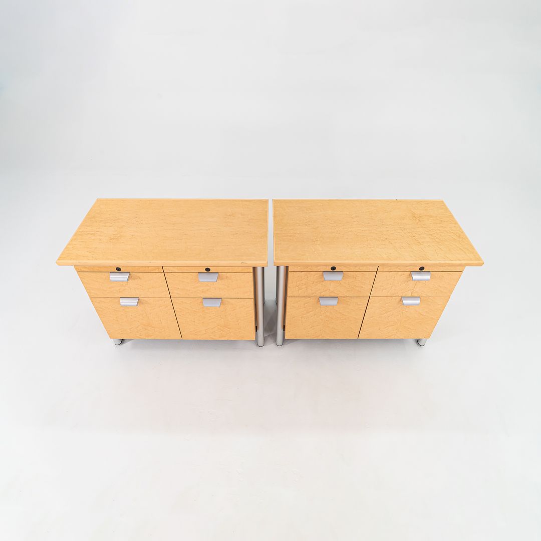 1990s Propeller Credenza Cabinet by Emanuela Frattini for Knoll in Maple 2x Available