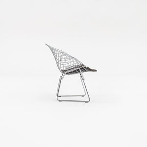 2000s Bertoia Child's Diamond Chair, Model 421LS by Harry Bertoia for Knoll Steel, Padding, Fabric