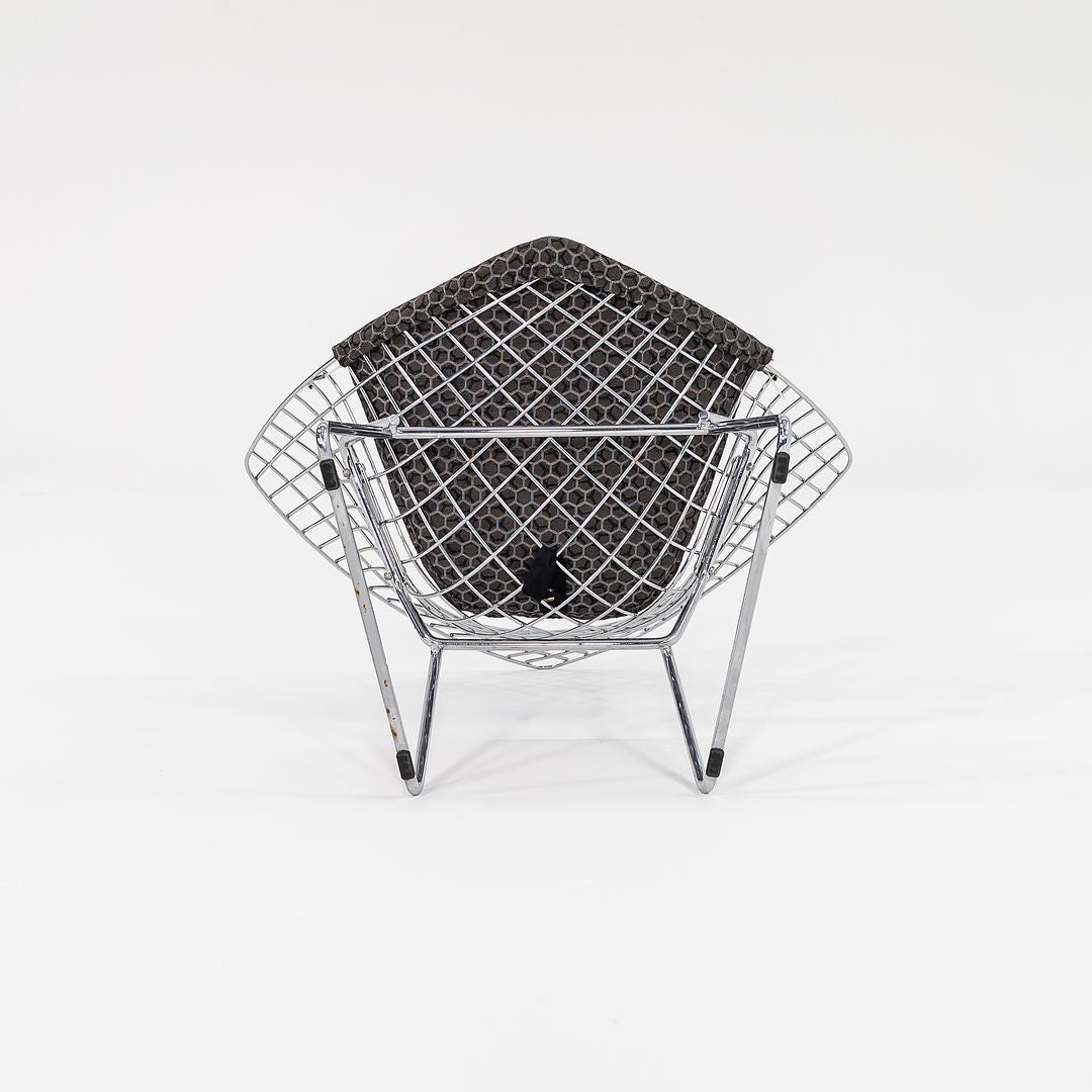 2000s Bertoia Child's Diamond Chair, Model 421LS by Harry Bertoia for Knoll Steel, Padding, Fabric